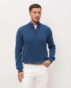 ISAIA Синий джемпер из кашемира MG8493YP003