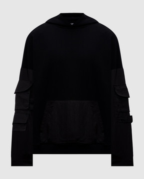 Balmain Чорне худі HH1JT280BD59