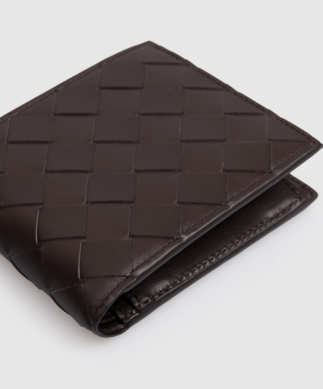 Bottega Veneta Коричневый кожаный портмоне Intrecciato 749412VCPQ4 изображение 4