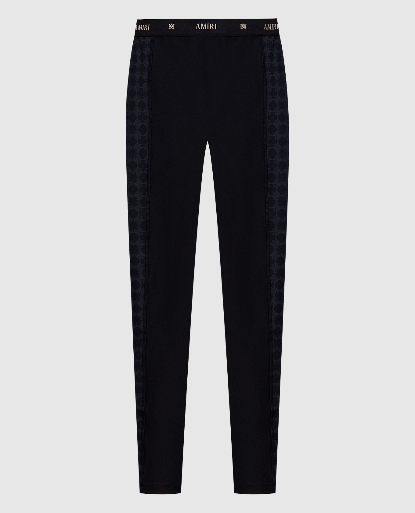 

Черные леггинсы с принтом монограммы, Черный, Леггинсы