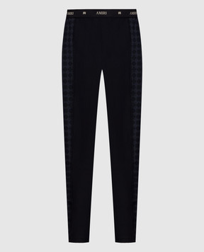AMIRI Чорні легінси з принтом монограми AWBOAC1002
