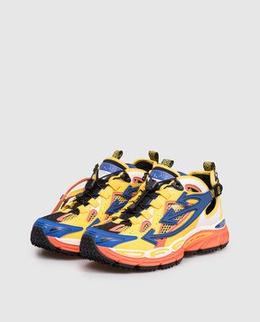 Off-White Желтые комбинированные кроссовки Be Right Back OWIA28LS26FAB001