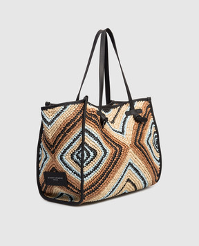 Gianni Chiarini Плетена сумка-тоут Marcella у візерунок з логотипом BS6850COMMESIR