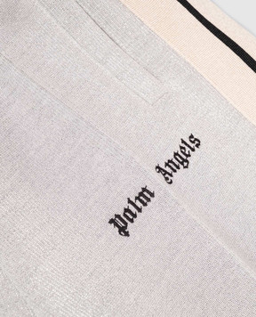 Palm Angels Детские серые спортивные брюки с логотипом PGCJ006F25FLE001612