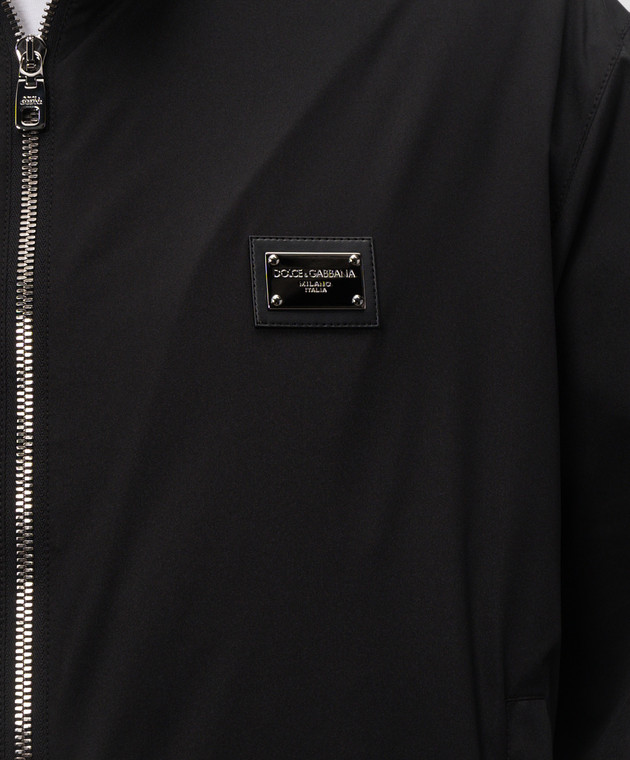 Dolce&Gabbana Черная куртка с гравировкой логотипа G9AOFTGK316 изображение 5