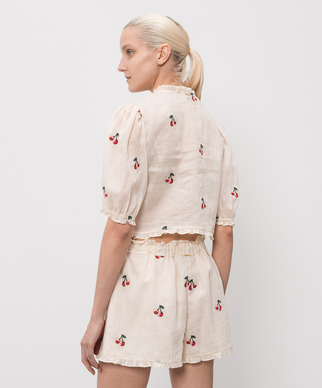 Twinset Бежева блуза з рамі 261TT2420 зображення 4