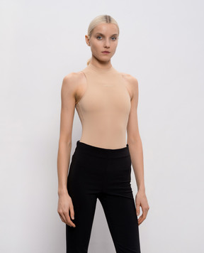 Vetements Бежевое боди с логотипом WE76BD407T