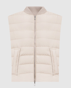 Peserico Бежевий жилет з ланцюжком A03457F056957G