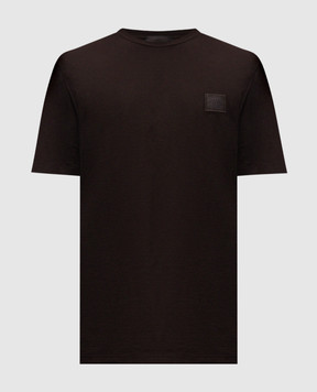 Stone Island Коричнева футболка з нашивкою логотипа K2S152100034S0F11