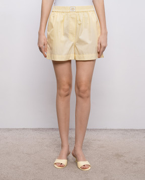 Simkhai Желтые шорты Sarah в полоску 2264049CO
