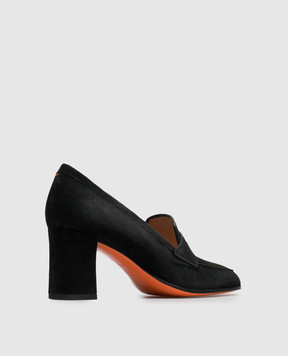 Santoni Черные замшевые туфли WDOR72446HI2NAEA