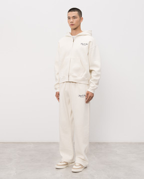 Sporty & Rich Спортивный костюм айвори с вышивкой логотипа ST09476269WH37PA07176