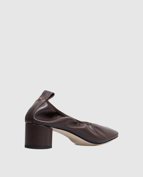 Aeyde Коричневые кожаные туфли Gemma PUHPPR45RO109FW24953007