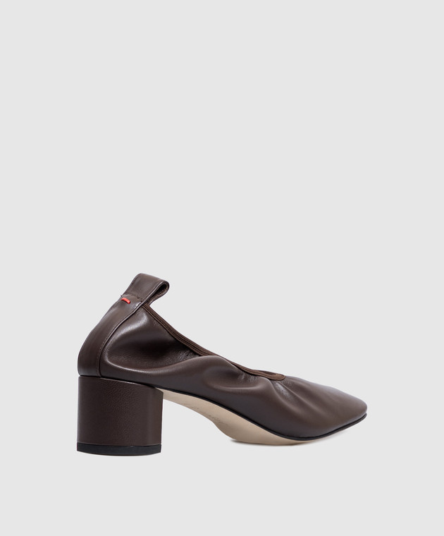 Aeyde Коричневые кожаные туфли Gemma PUHPPR45RO109FW24953007 изображение 3