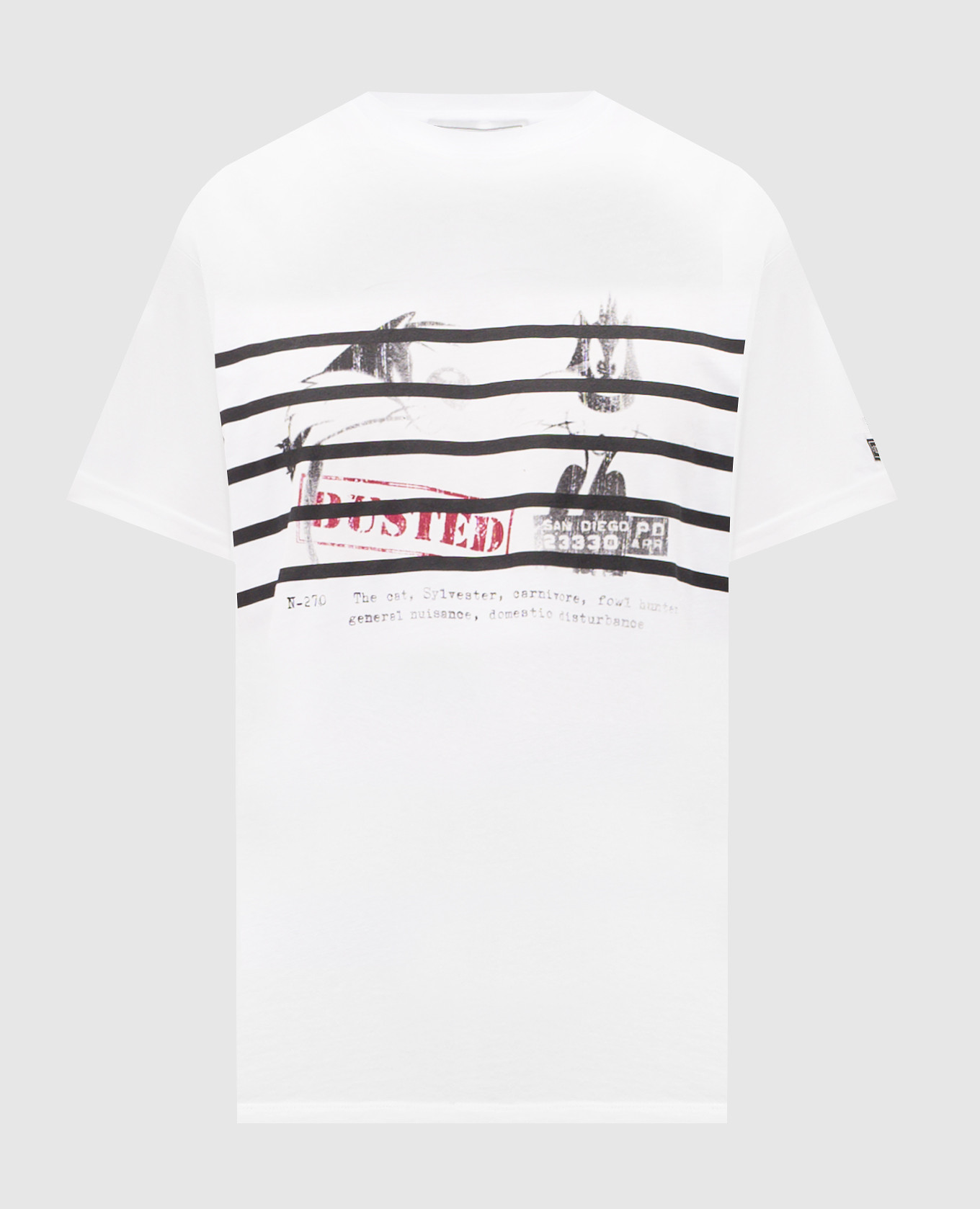 Белая футболка с принтом Looney Tunes