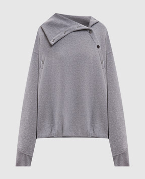 Max Mara Sportmax Сірий меланжевий світшот AEROSI SPXAEROSI