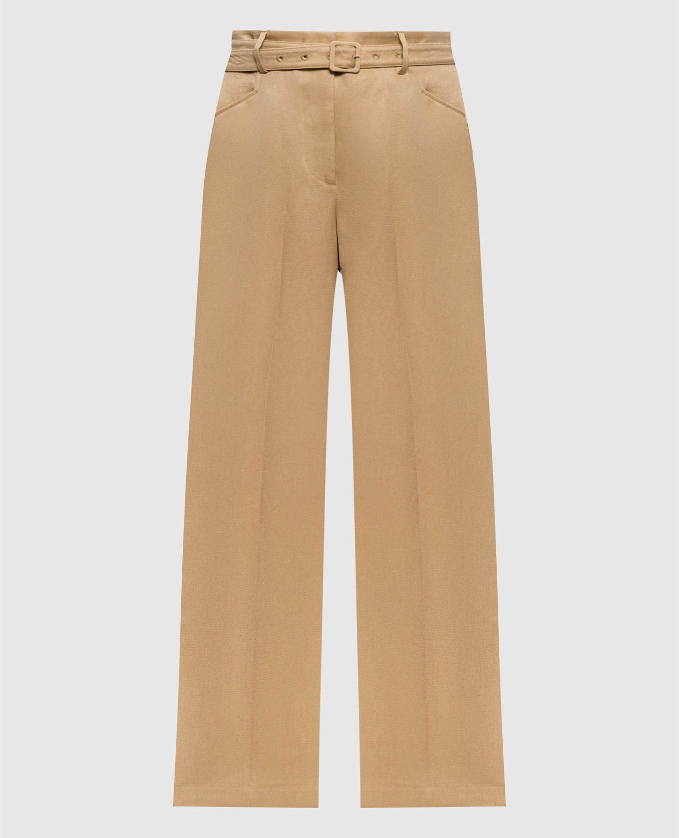 Коричневі штани Norman з льону