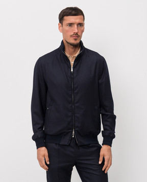 Enrico Mandelli Синяя куртка из кашемира 3T501B5607