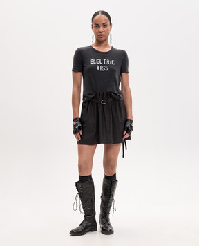 Ann Demeulemeester Чорна футболка з написом B0013923FA740