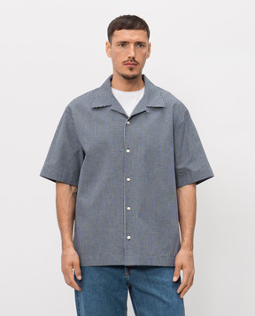 Givenchy Синя сорочка в клітинку BM616J16BG