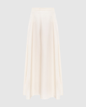 Woolrich Спідниця максі кольору айворі з льоном CFWWSK2008FRUT3043