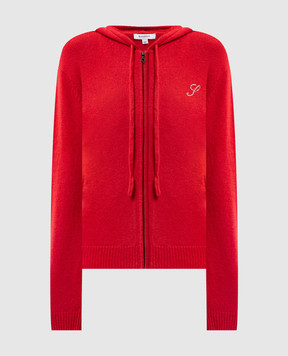 Sporty & Rich Красная спортивная куртка из кашемира и шерсти CA00282327RE50