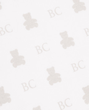 Brunello Cucinelli Детский белый комплект из комбинезона, шапки и слюнявчиков BL824ST02R