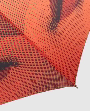 Fornasetti Помаранчева складна парасоля Bocche OM132CL