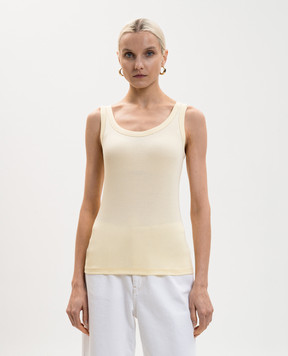 Fabiana Filippi Жовта майка з ланцюжком JED266F602L896