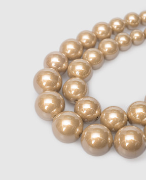 Grefi Бежевое двухслойное ожерелье Effervescente 74955