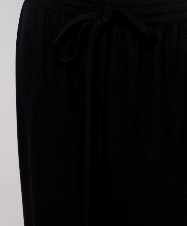 Ermanno Scervino Черные брюки из шерсти D492P362XQQ изображение 5