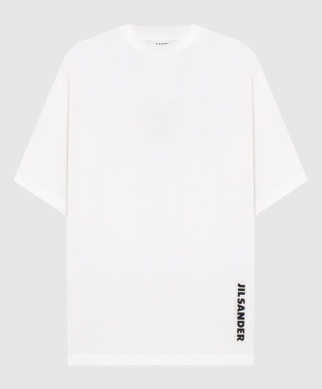 Jil Sander Белая футболка с принтом логотипа J02GC0173J20347