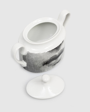 Fornasetti Біла порцелянова цукорниця Tema e Variazioni P21X445