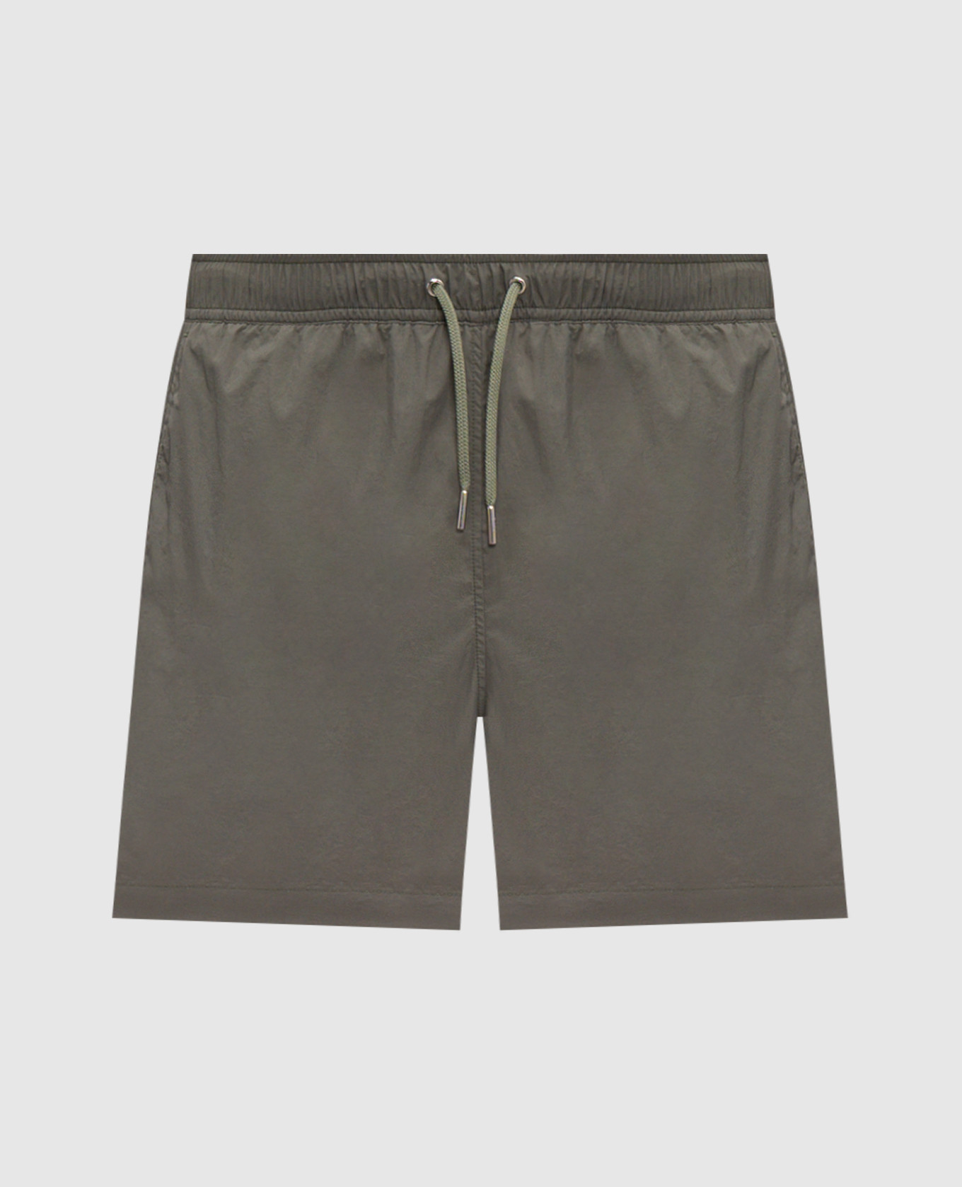 Зеленые удлиненные шорты для плавания