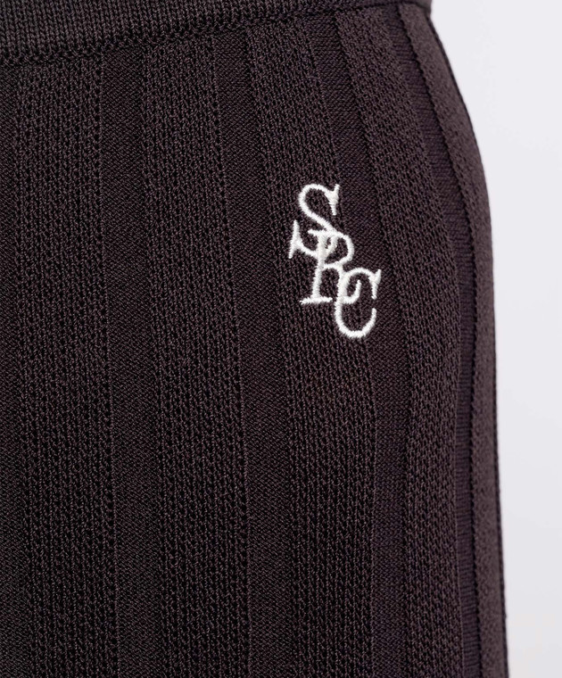 Sporty & Rich Коричневі штани в рубчик PA049711302BR29 зображення 5