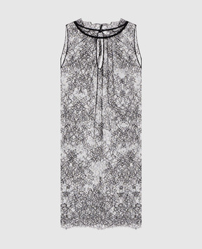 Alexander McQueen Черный топ из кружева 849852QZAPW