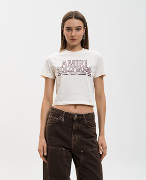AMIRI Бежевая футболка Hollywood Baby AWTOJR1029