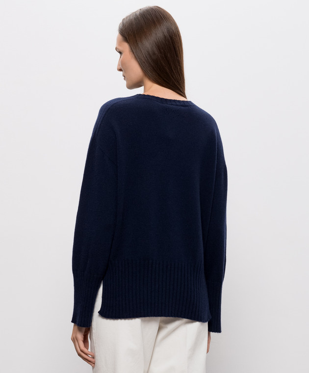Twinset Синій светр з кашеміру 262TT3392 зображення 4