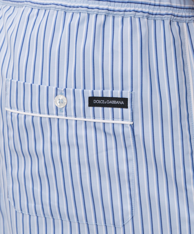 Dolce&Gabbana Голубые шорты в полоску GV5MATFR513 изображение 4