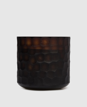 Onno Свічка Circle Amber L з ароматом Safari в скляному свічнику ON207SF