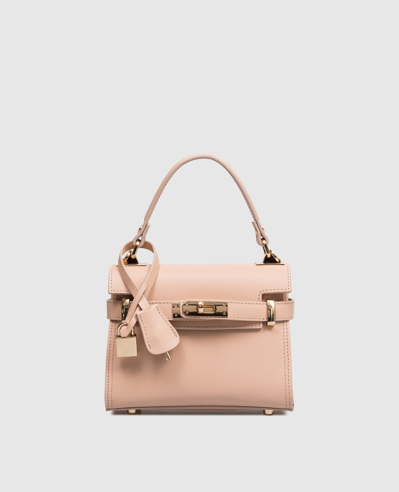 Бежевая кожаная сумка Ruga