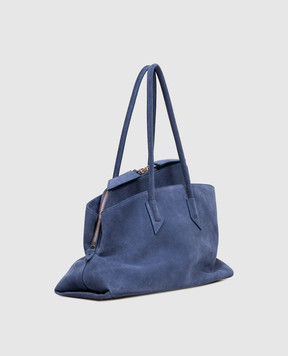 The Attico Синяя замшевая сумка-тоут La Passeggiata 260WAH00054LBT007AA