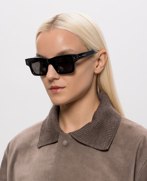 JW Anderson Черные очки Jwa02 с принтом логотипа EW0013FA0426