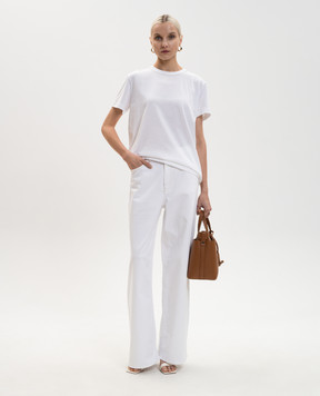 Fabiana Filippi Білі джинси з ланцюжком PAD276F342M138