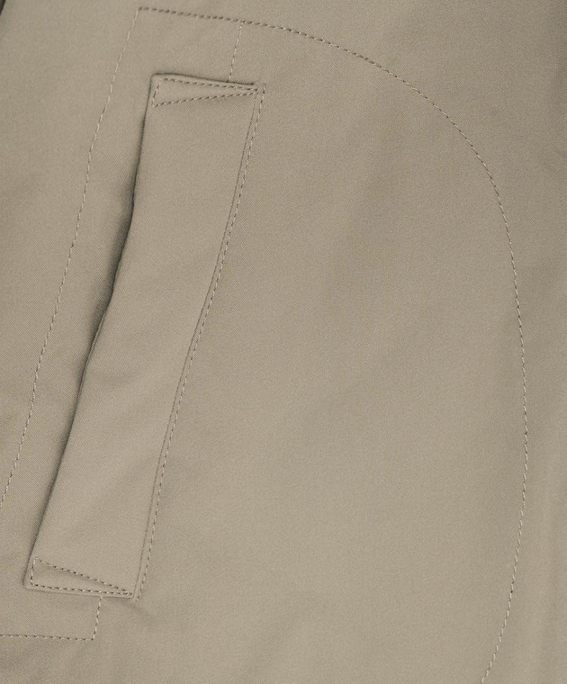 Stone Island Детская куртка цвета хаки с патчем L2S164100007S0A2768 изображение 3