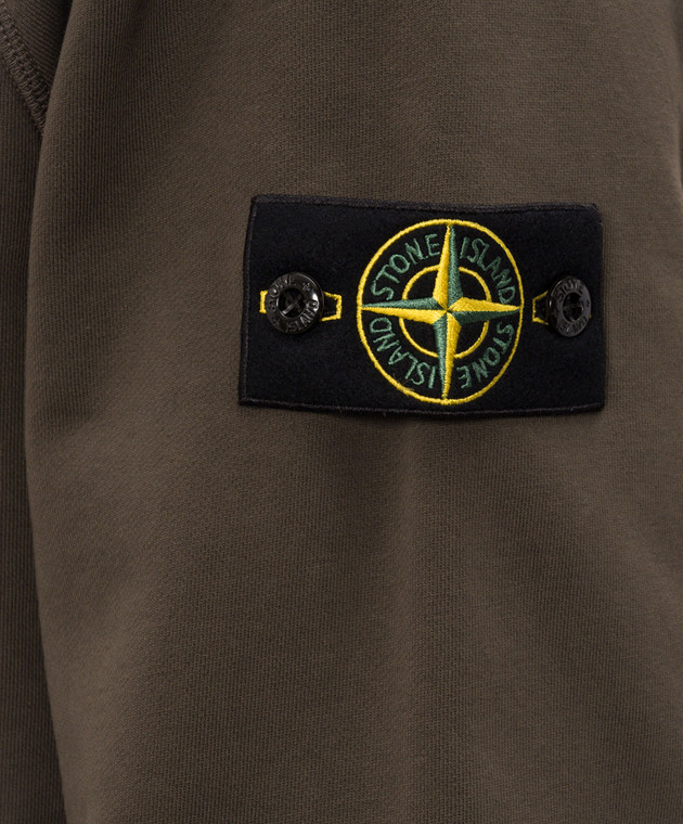 Stone Island Світшот кольору хакі L2S156100008S0051 зображення 5