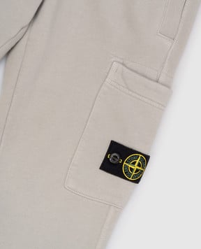Stone Island Дитячі сірі джогери з патчем логотипа K2S166200001S0A2024