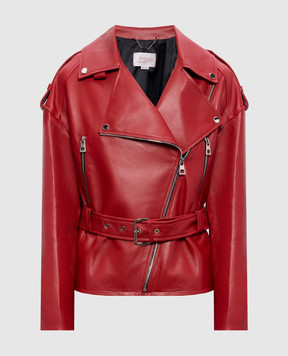 Babe Pay Pls Червона шкіряна косуха з поясом 2208ЗМNATUREL