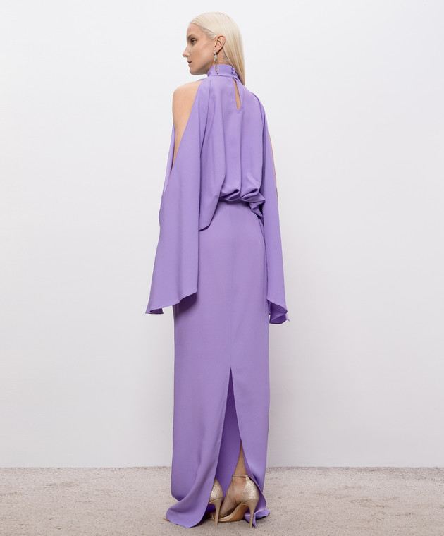 Taller Marmo Фіолетова сукня максі Bacall SS2601 зображення 3