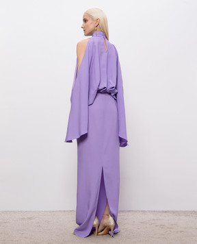 Taller Marmo Фіолетова сукня максі Bacall SS2601